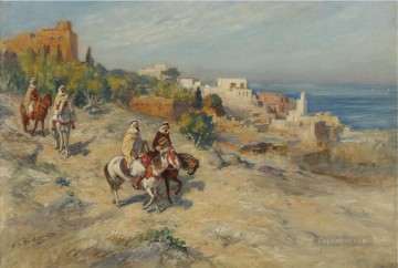 JINETES EN ARGEL Frederick Arthur Bridgman Arab Pinturas al óleo